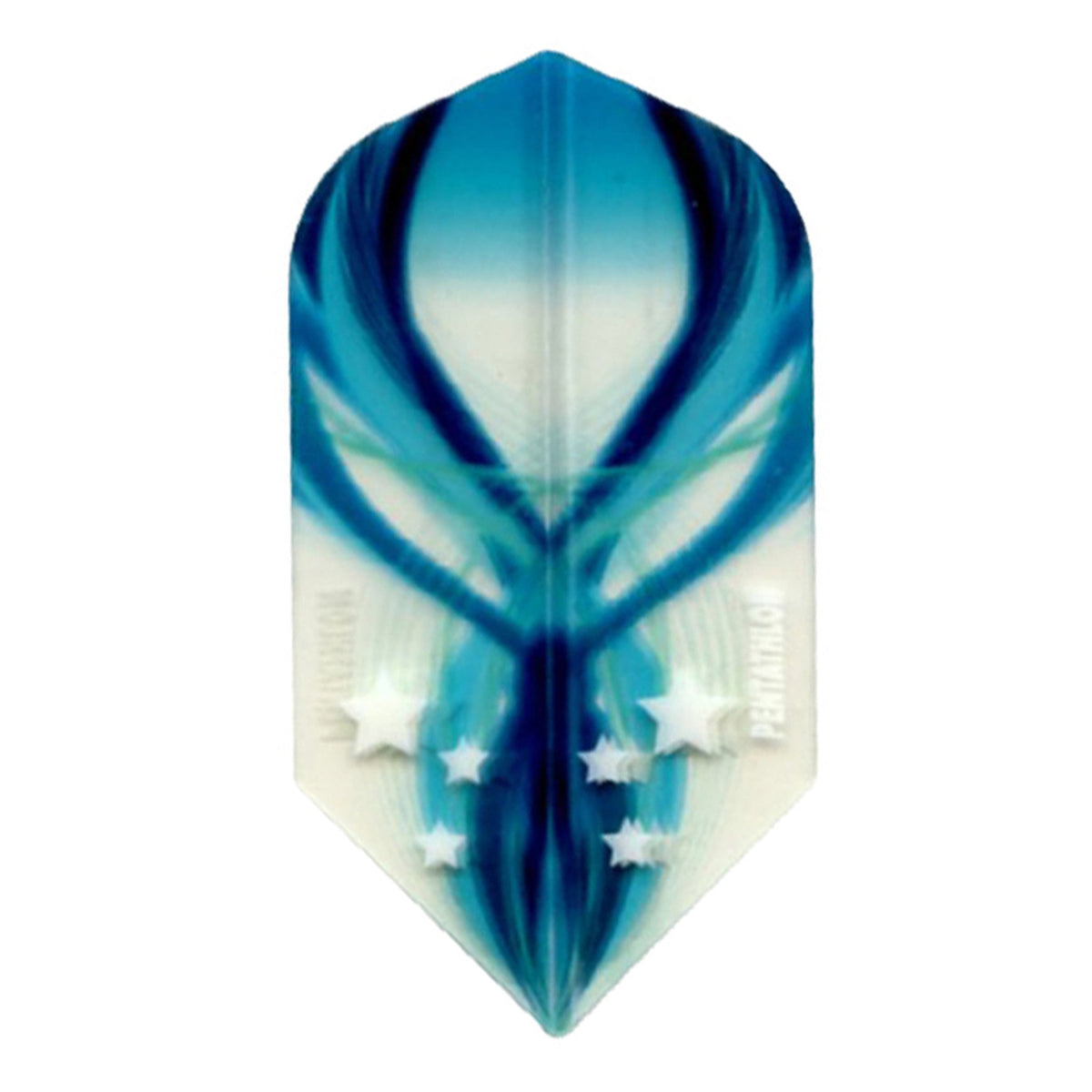 Pentathlon Slim Translucent Design White/Blue Flights