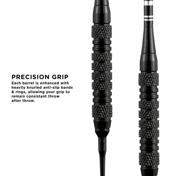Viper Black Magic Soft Tip Darts 6 Knurled Rings 18 Grams - view 3