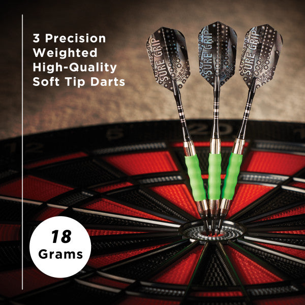 Viper Sure Grip Darts Green Soft Tip Darts - 18 grams