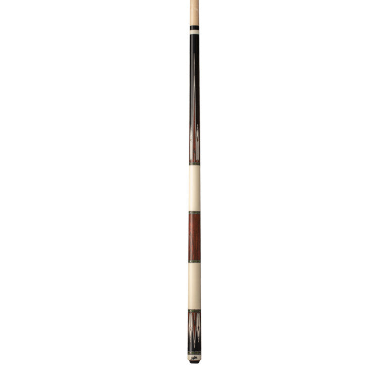 Dufferin - BLK W/ COCOBOLO & WHT, MTHR-OF-PRL DCAL, WRAPLESS Pool Cue - view 2