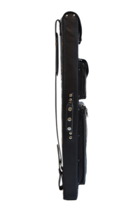 Delta Genuine Leather 3x5 Hand Tooled Case - Black - image 3