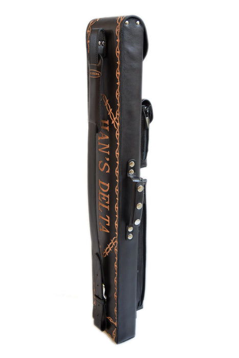 Delta Genuine Leather 3x5 Hand Tooled Case - Black - image 4
