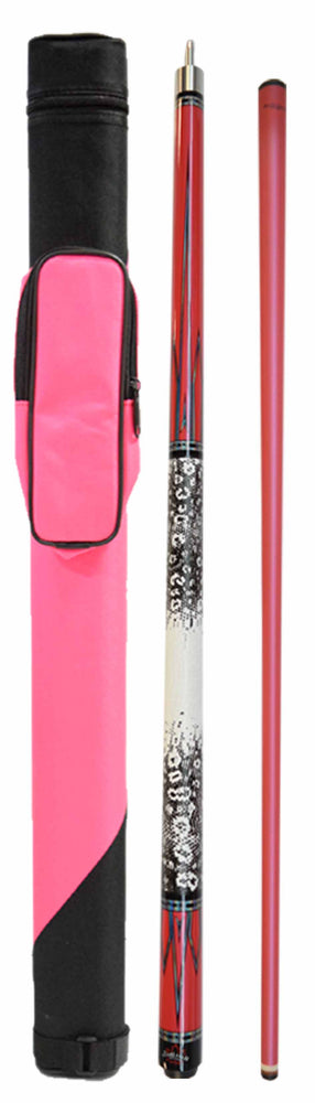 Package Deal - Pink Graphite Cue & 1x1 Case - MH-501 + 033-027-2-PK
