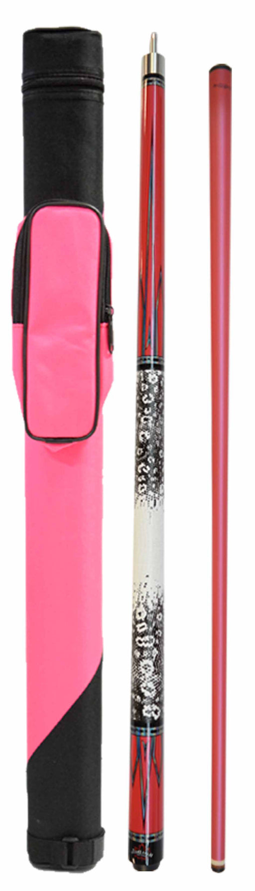 Package Deal - Pink Graphite Cue & 1x1 Case - MH-501 + 033-027-2-PK