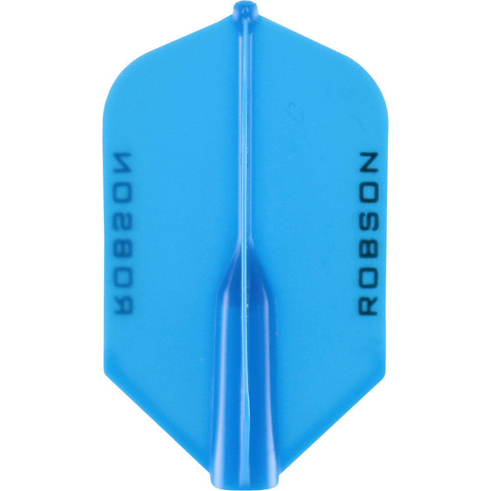 Robson Plus Dart Flights - Slim Blue