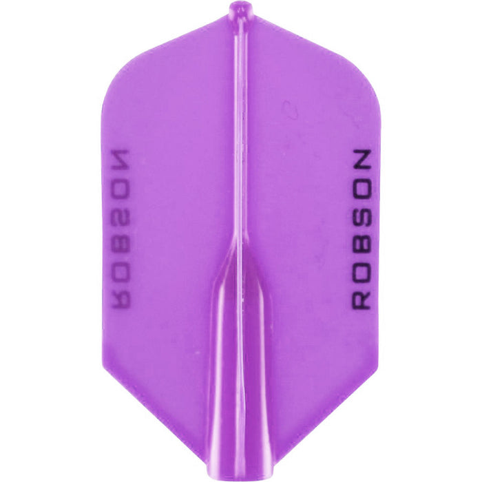 Robson Plus Dart Flights - Slim Purple