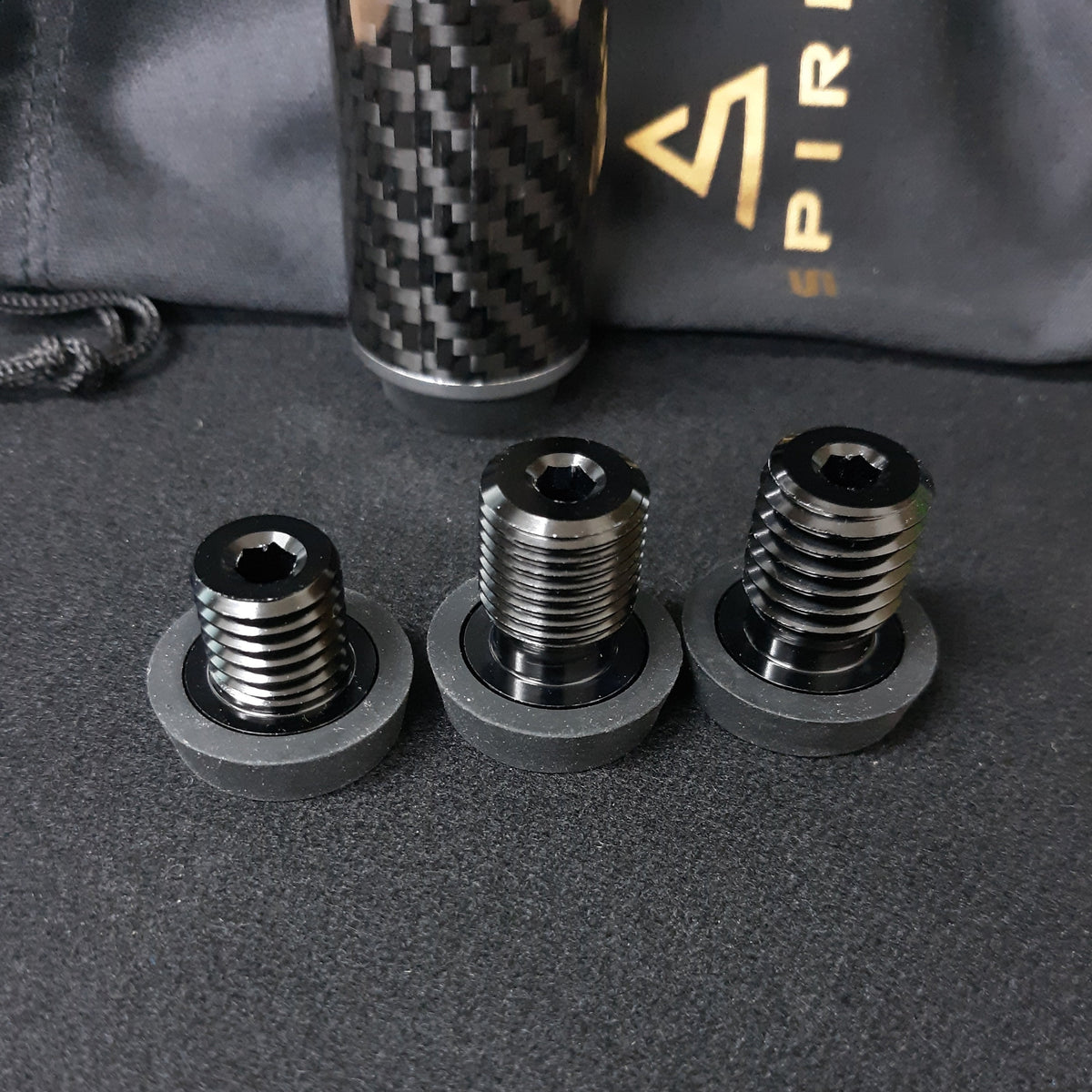 Spire 4 Inch Pool Cue End Extension-Carbon Fiber Design - view 3
