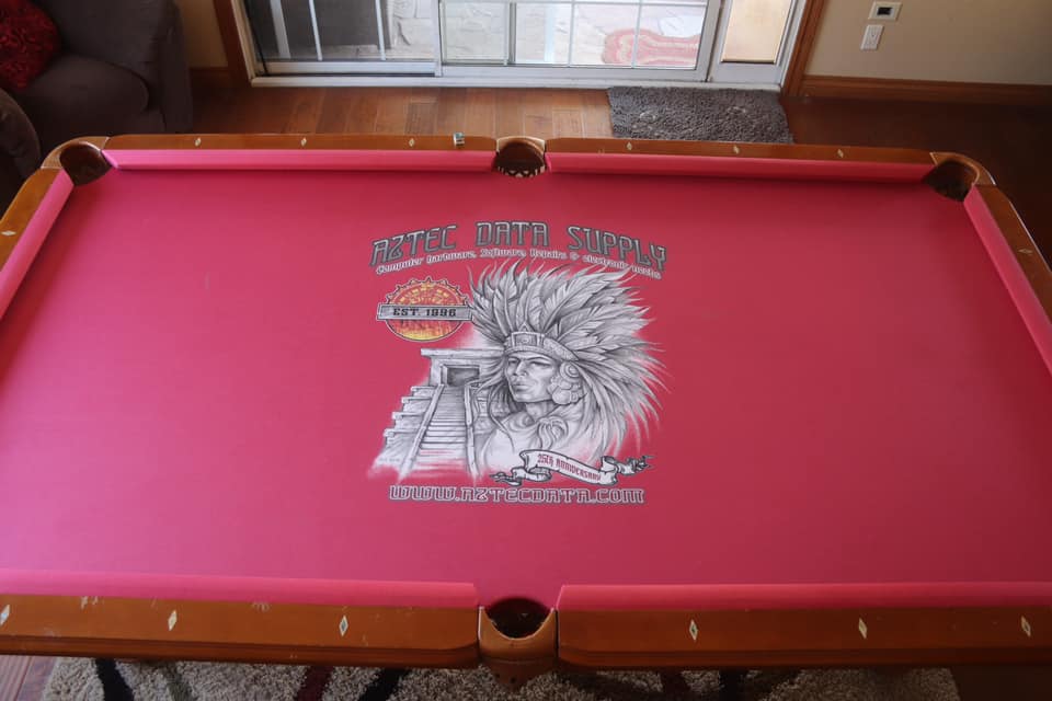 Custom Printed Pool Table Cloth