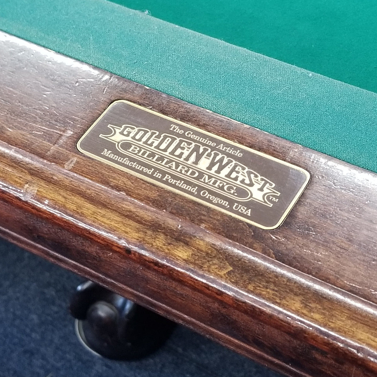 USED 8' GWB Delta Queen W/St. Regis Leg pool table - view 3