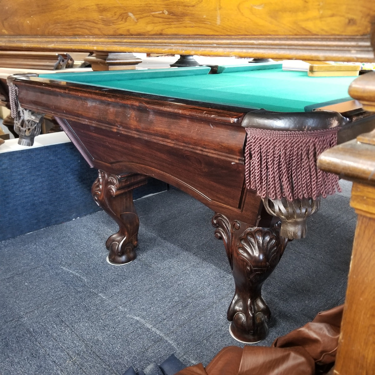 USED 8' GWB Delta Queen W/St. Regis Leg pool table - view 4