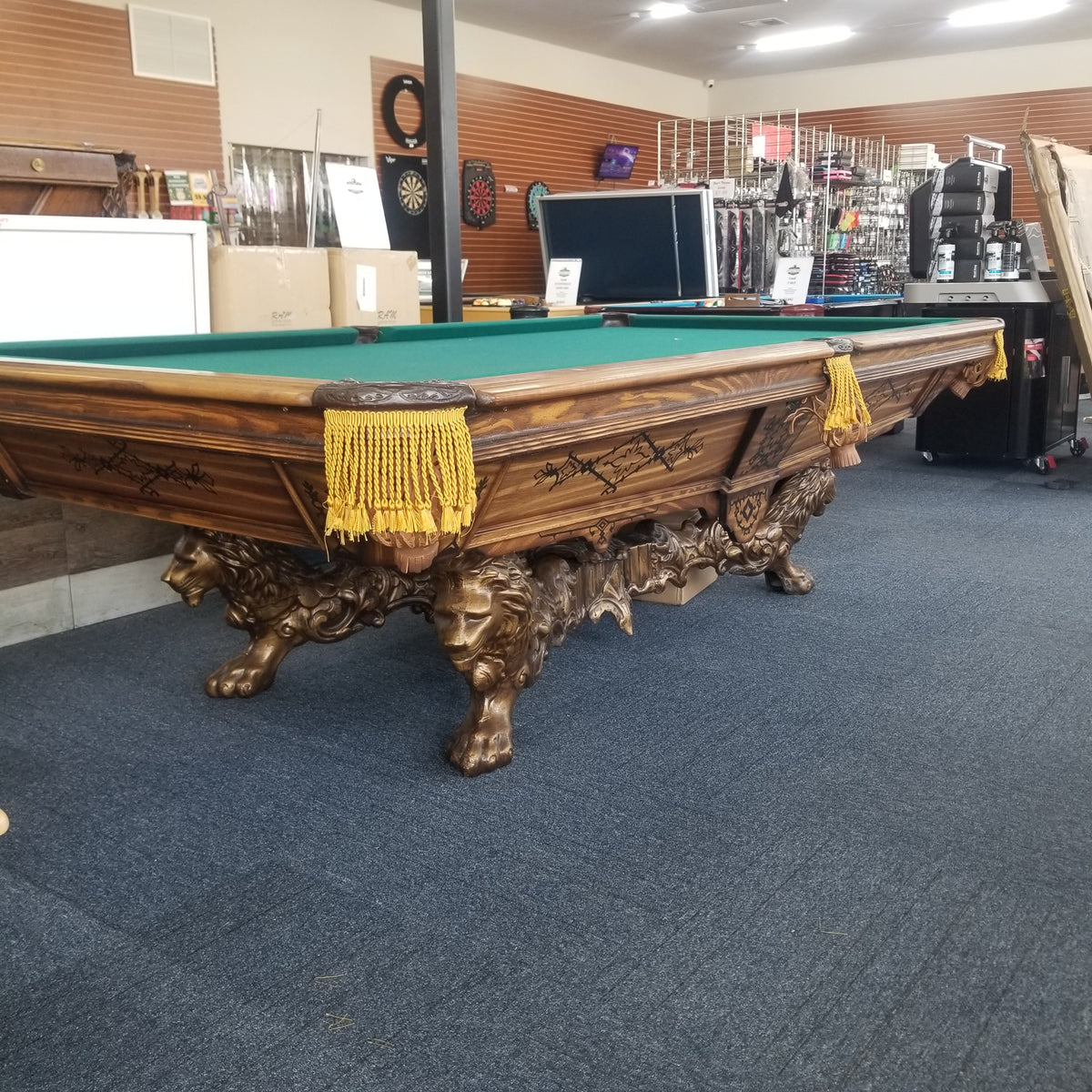 Used 9' Golden West Billiards Victorian Pool Table