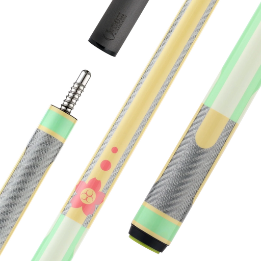 Poison Candy Sugar pool cue, green and peach