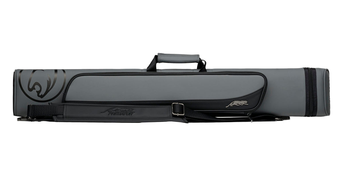 Predator Roadline Gray/Black Hard Cue Case - Double Straps - 3 Butts x 5 Shafts
