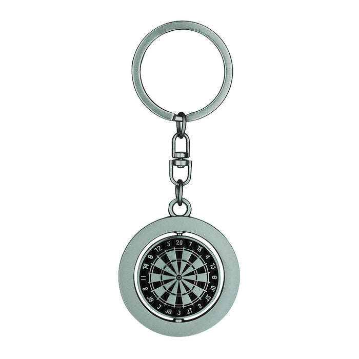 Spinning Dartboard Key Chain