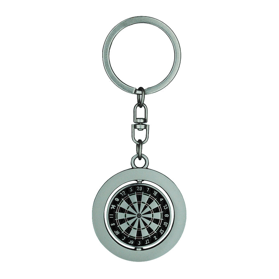 Spinning Dartboard Key Chain