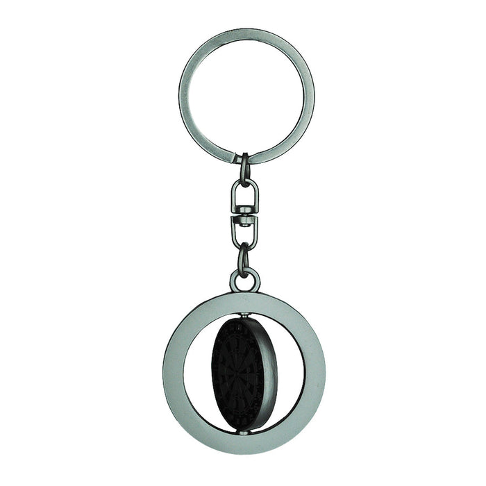 Spinning Dartboard Key Chain