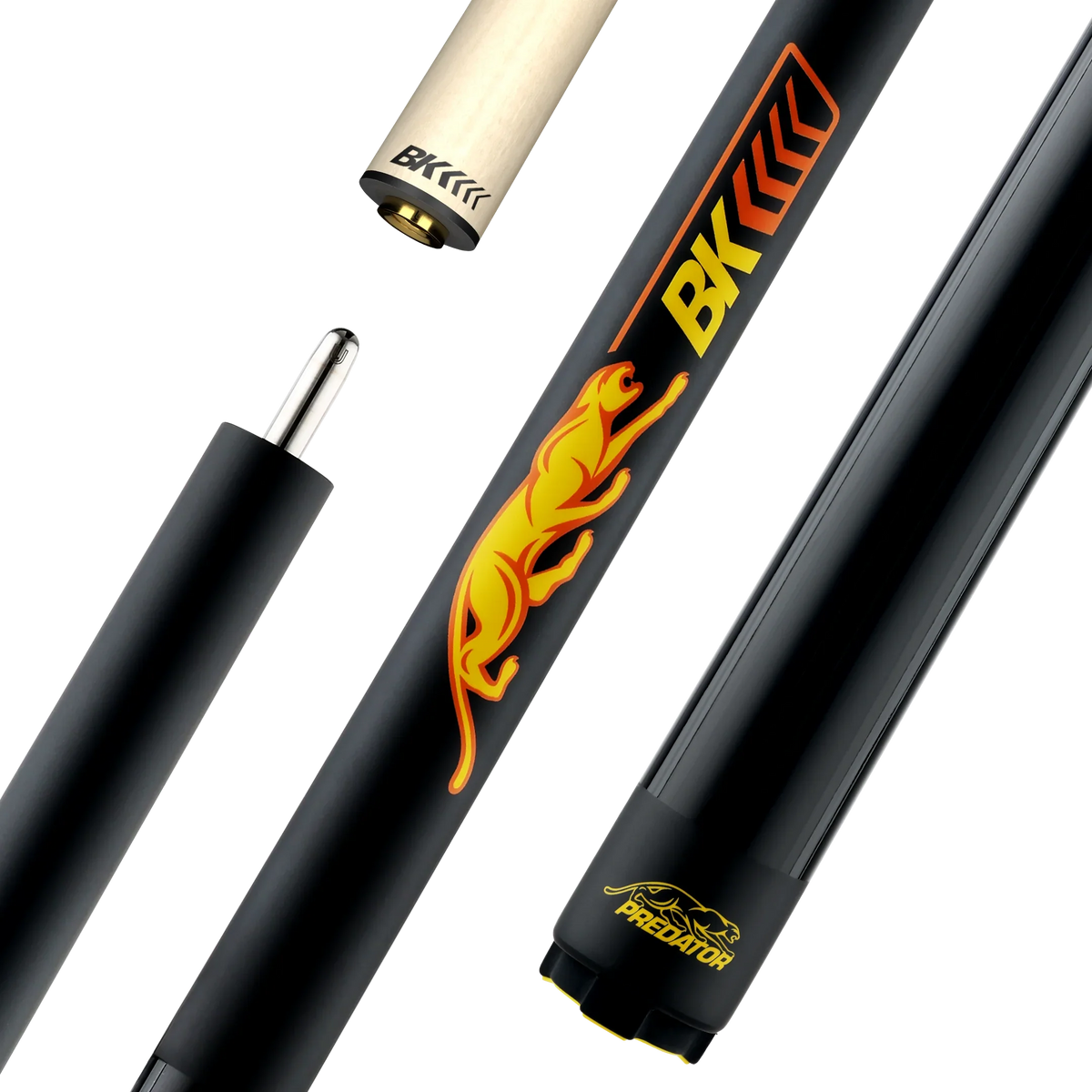 Predator BK4 Black Break Cue - No Wrap