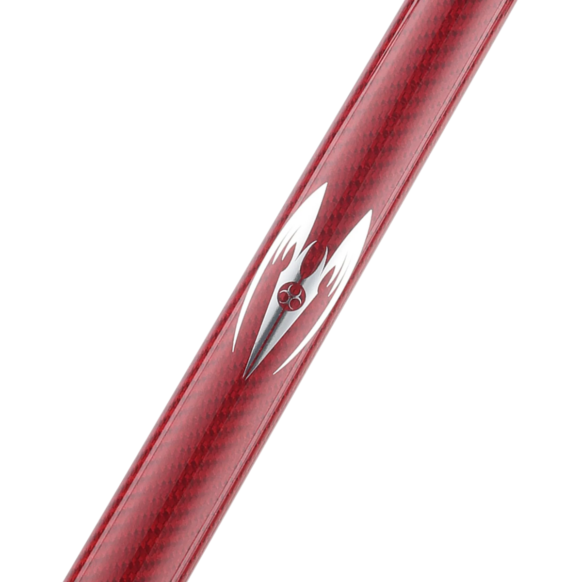 Poison Maelith Pool Cue with Carbon Fiber Shaft - Black/Red - No Wrap