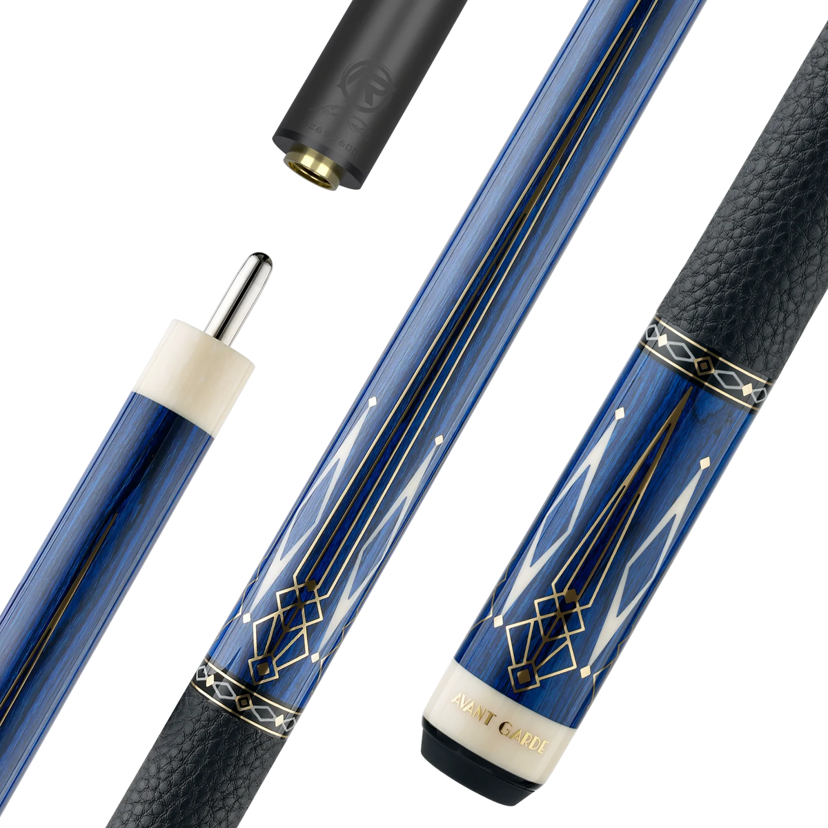 Predator Limited Edition Avant Garde Pool Cue - Royal Blue - Leather Luxe Wrap