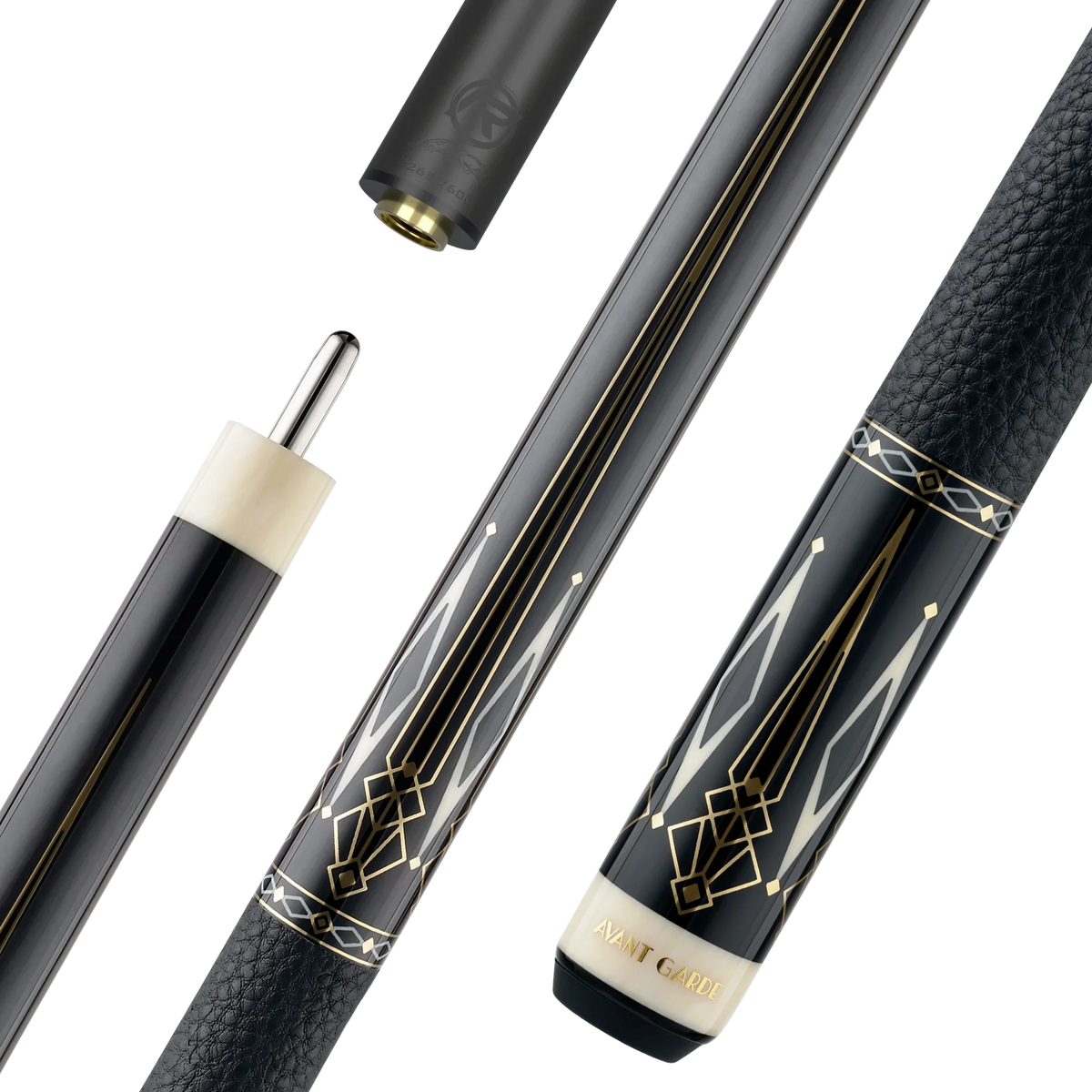 Predator Limited Edition Avant Garde Pool Cue - Ebony - Leather Luxe Wrap