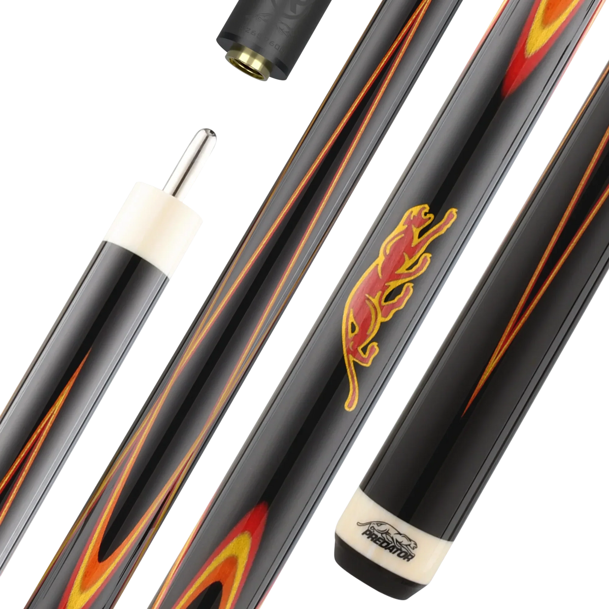 Predator Limited Edition Double Butterfly Gen 2 Pool Cue - Red/Yellow/Orange
