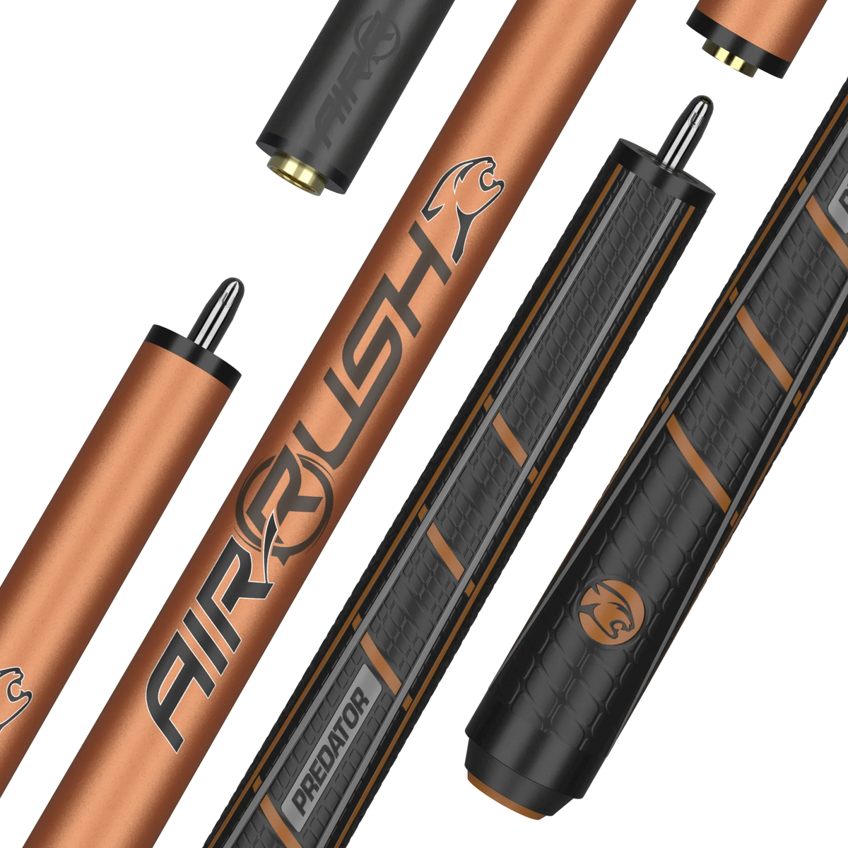 Predator Air Rush Tiger Eye Jump Cue - Sport Wrap