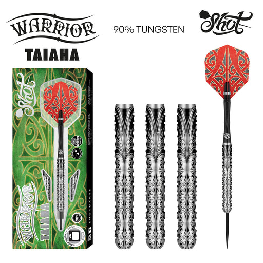 Warrior Taiaha Steel Tip Dart Set-90% Tungsten