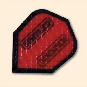 Horizon Darts Flights - Poly Dimplex Standard Red 75 Micron