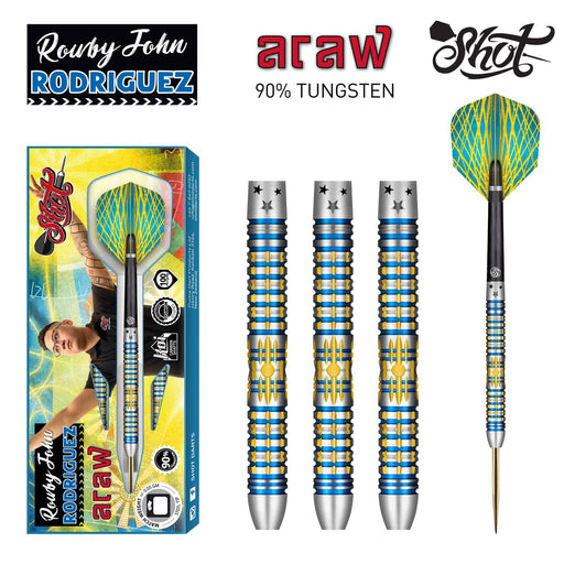 Rowby-John Rodriguez Araw Steel Tip Dart Set-90% Tungsten