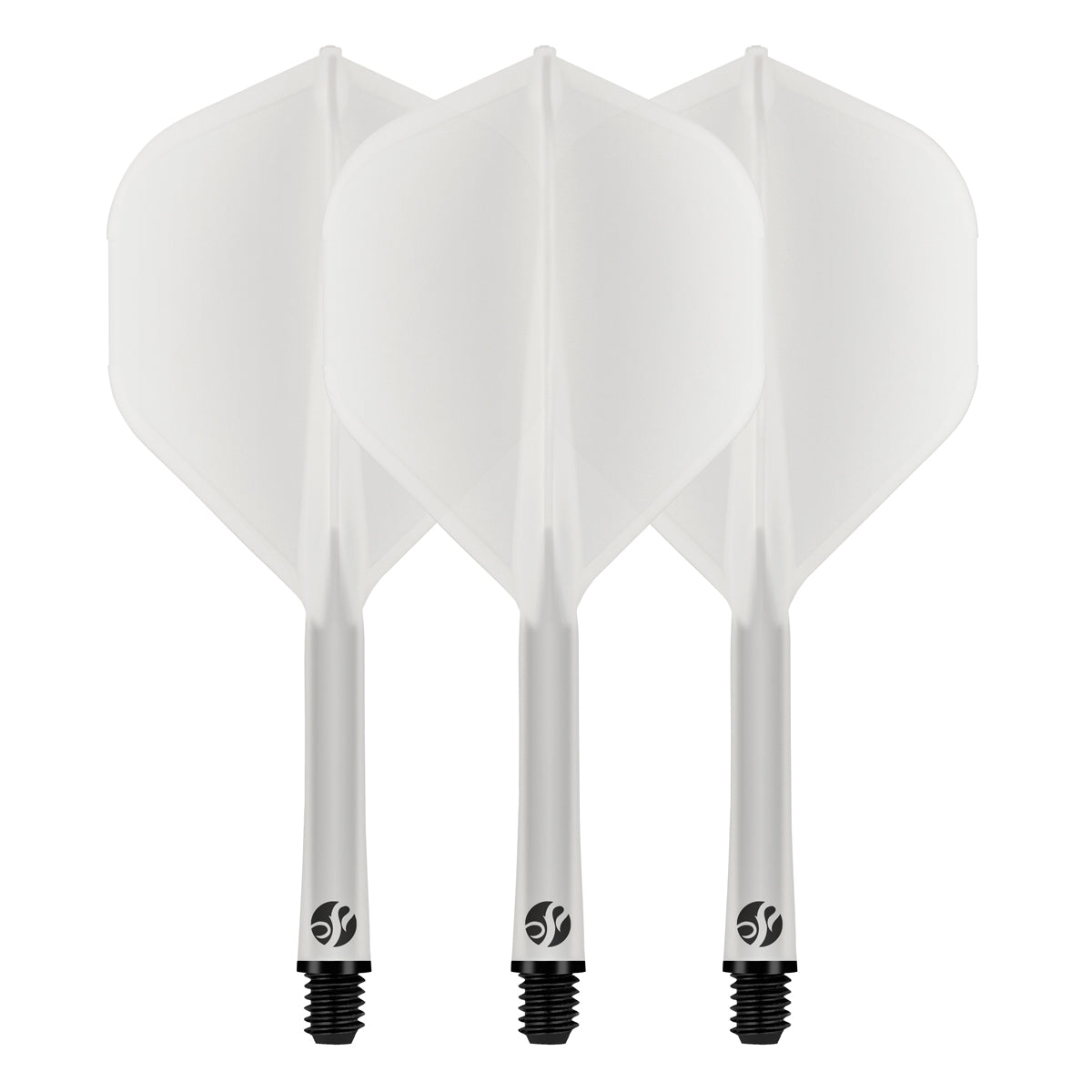 Shot Darts Flight Deck-One Piece Dart Flight and Shaft System - Clear
