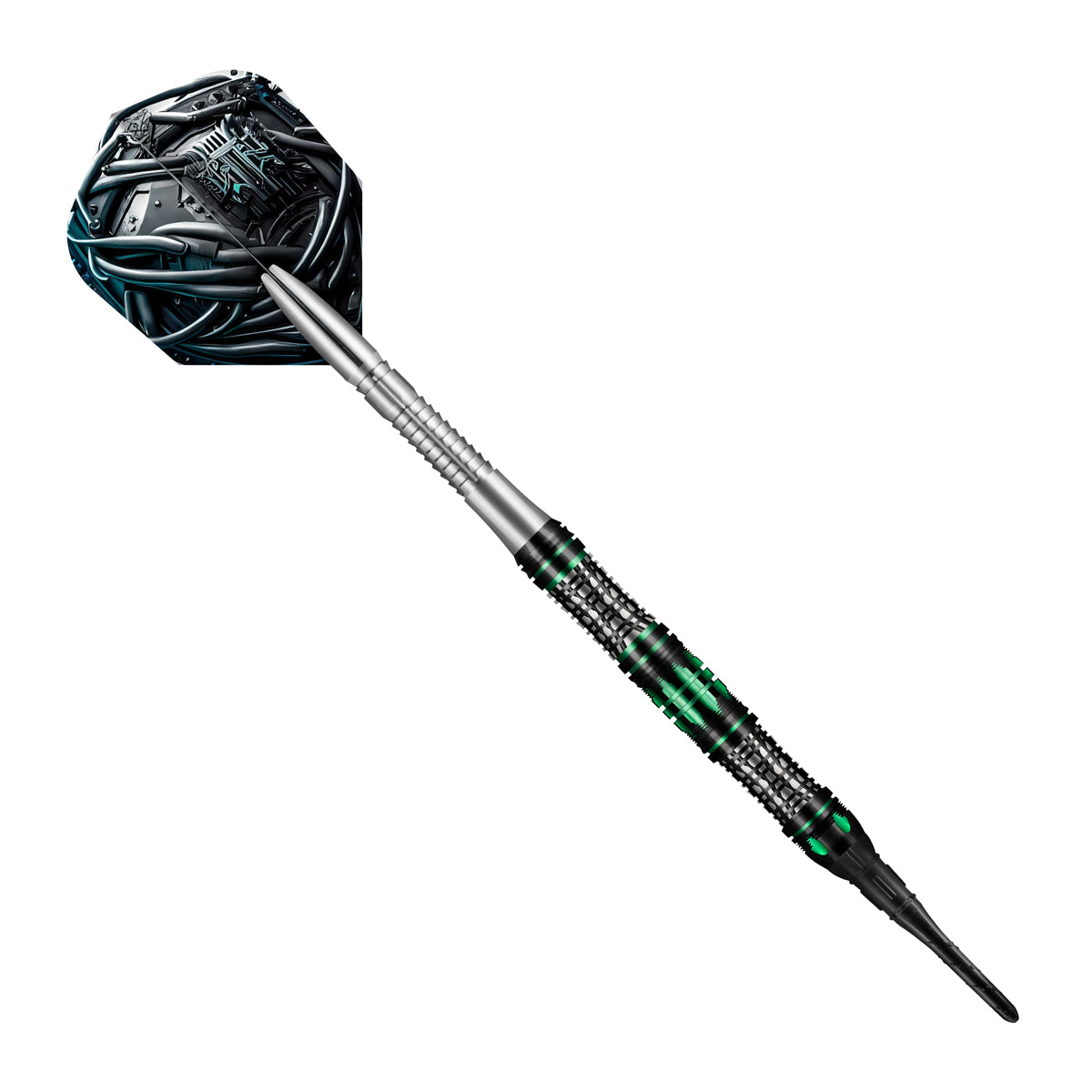 Shot Darts AI CYBERPUNK SOFT TIP DART SET - 90% TUNGSTEN BARRELS 20gm darts - view 2