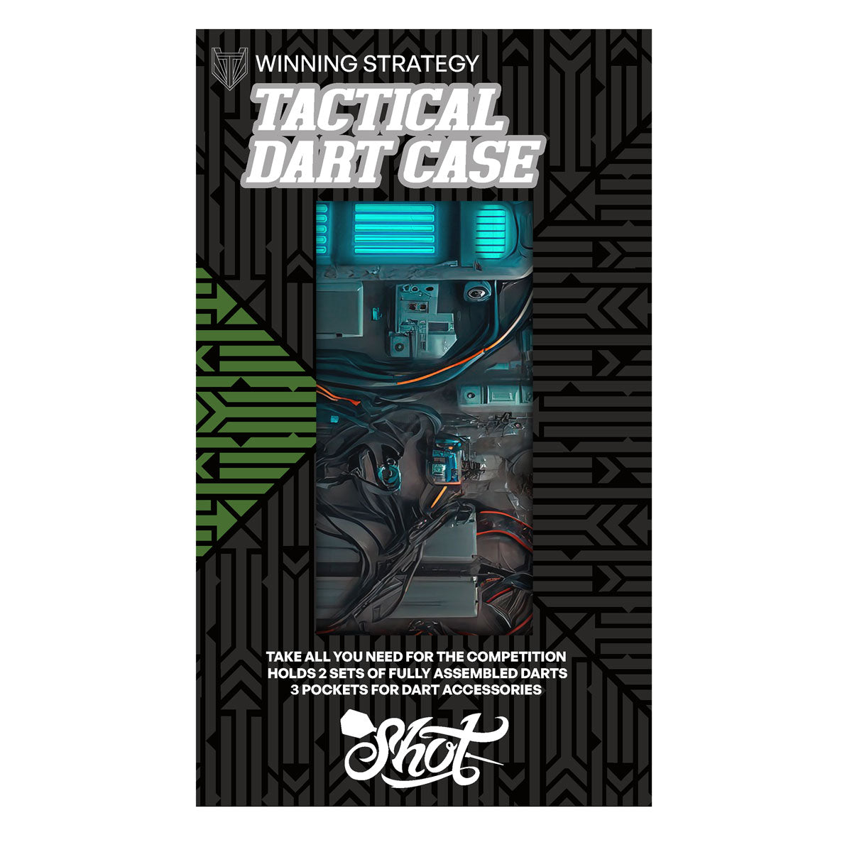 Shot AI Cyberpunk Tactical Darts Case-Two Set Dart Wallet