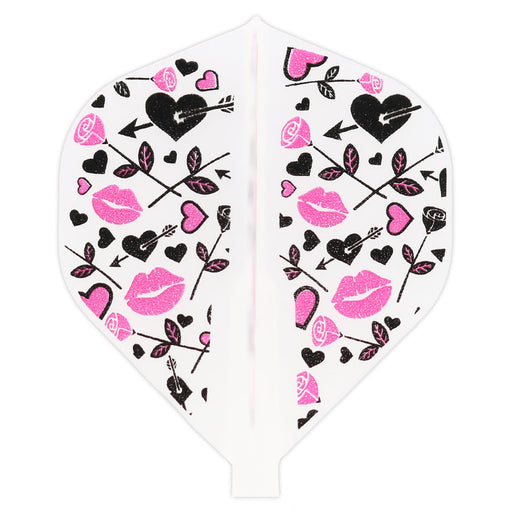 Fit Flight Love Struck Darts Flights - Standard Natural