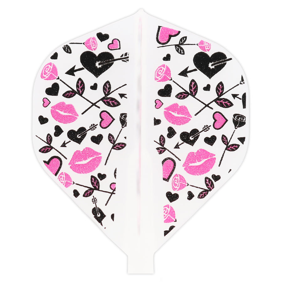 Fit Flight Love Struck Darts Flights - Standard Natural
