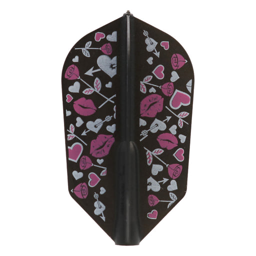 Fit Flight Love Struck Dart Flights - Slim Black