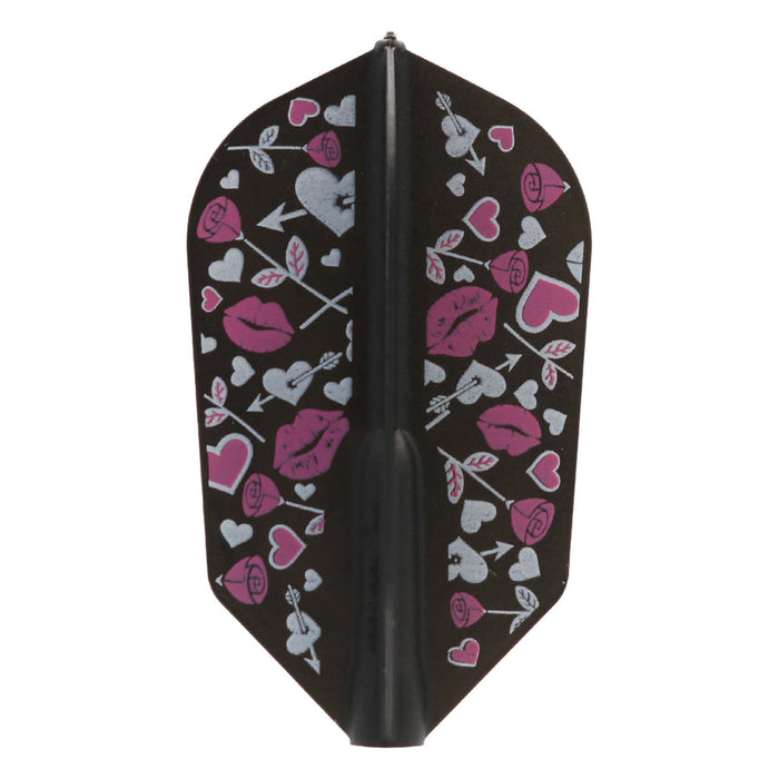 Fit Flight Love Struck Dart Flights - Slim Black