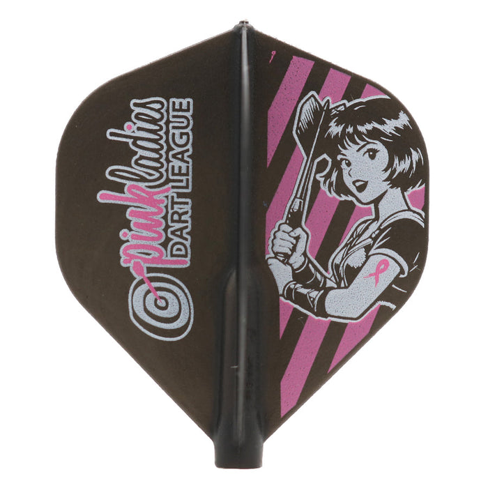Fit Flight Pink Ladies Dart League Dart Flights - Standard