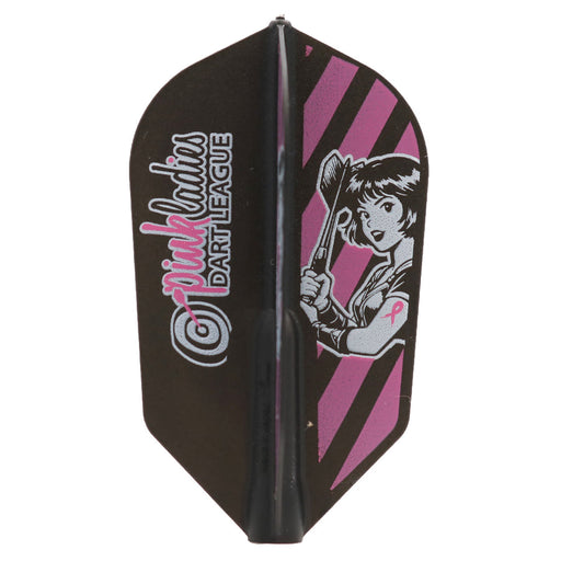 Fit Flight Pink Ladies Dart League Dart Flights - Slim