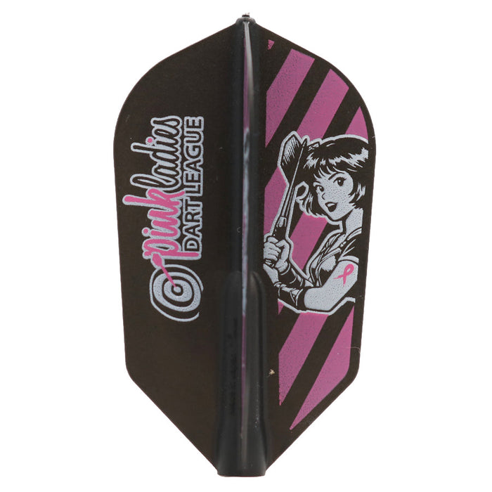 Fit Flight Pink Ladies Dart League Dart Flights - Slim