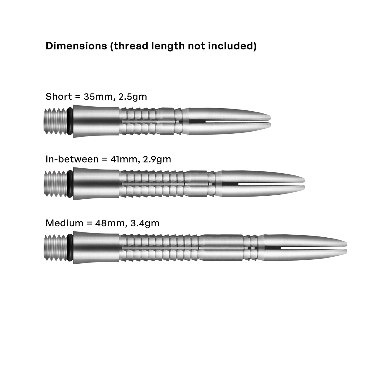 Shot Darts Shot Mako Titanium Dart Shafts - view 3