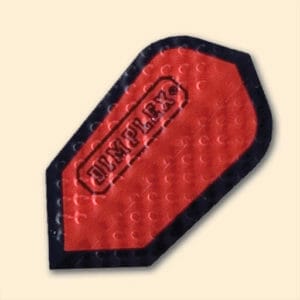 Horizon Darts Flights - Poly Dimplex Slim Red 75 Micron