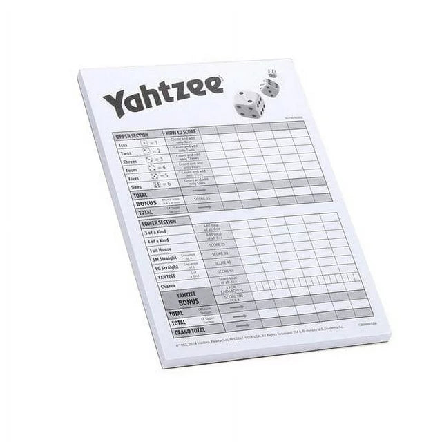 Yahtzee Score Card