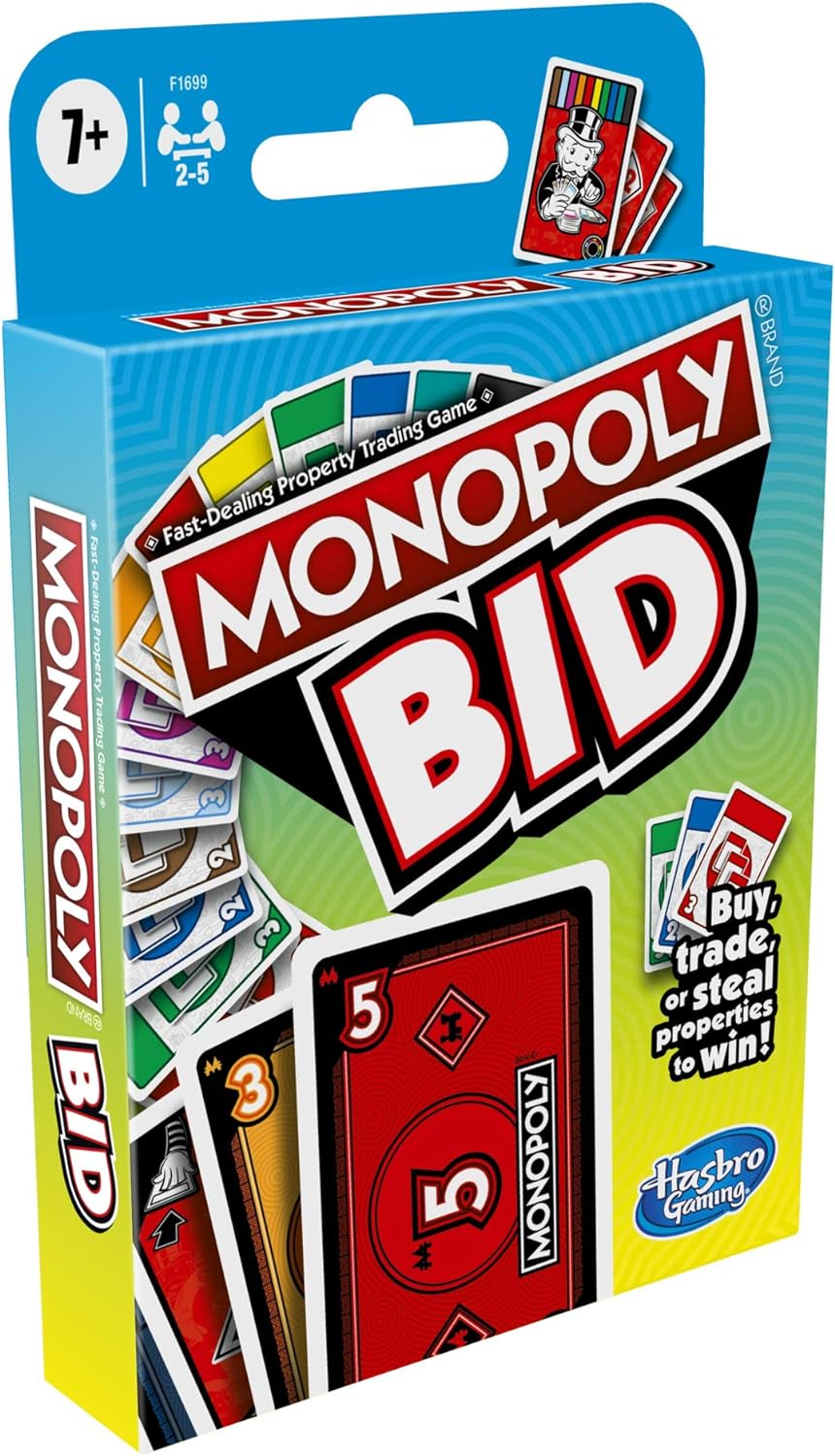 Hasbro Monopoly Bid Card Game