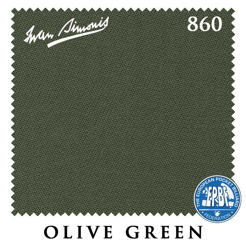 Olive Simonis 860 pool table cloth swatch