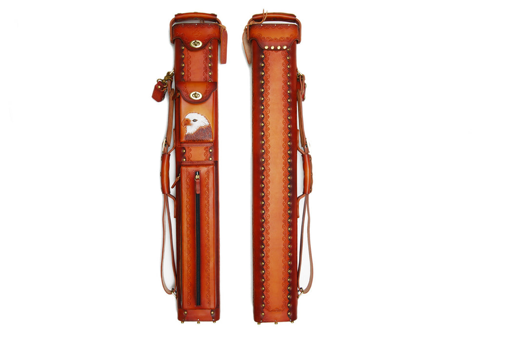 Delta Genuine Leather 3x6 Hand Tooled Case - Eagle