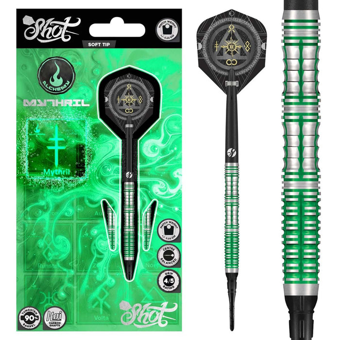 Alchemy Mythril Soft Tip Darts Set-90% Tungsten Barrels