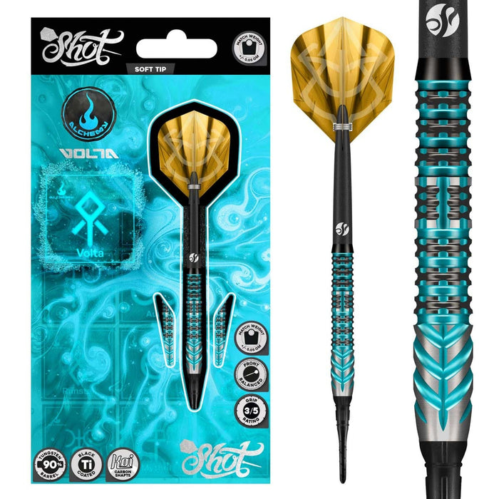 Alchemy Volta Soft Tip Dart Set-90% Tungsten Barrels