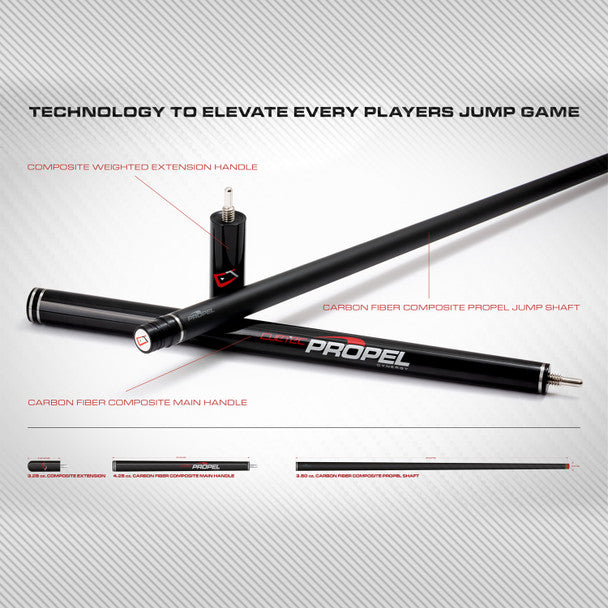 Cuetec Cynergy Propel Jump Cue - Red