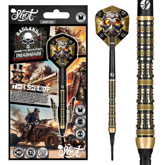 Badlands The Sheriff Soft Tip Dart Set-90%Tungsten Barrels