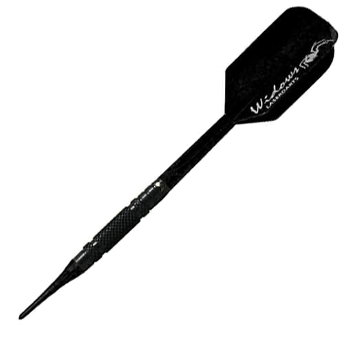 Horizon Darts Laserdart Black Widow Soft Tip Dart – #2 – Knurled darts